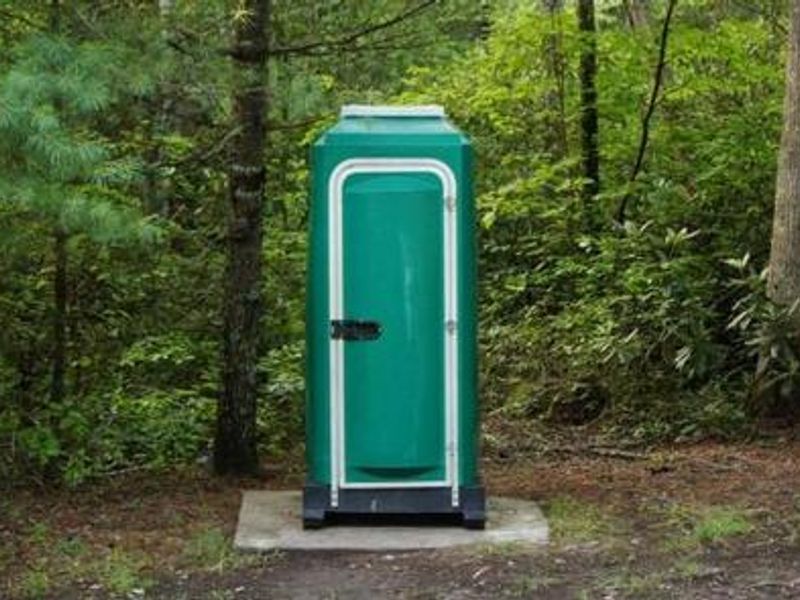 Portable toilets are available