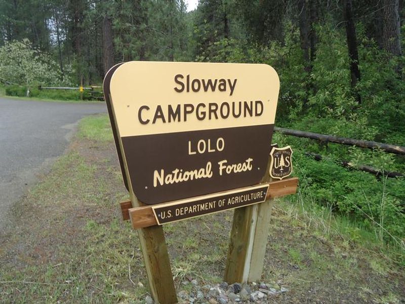 Entrance to Sloway Campground