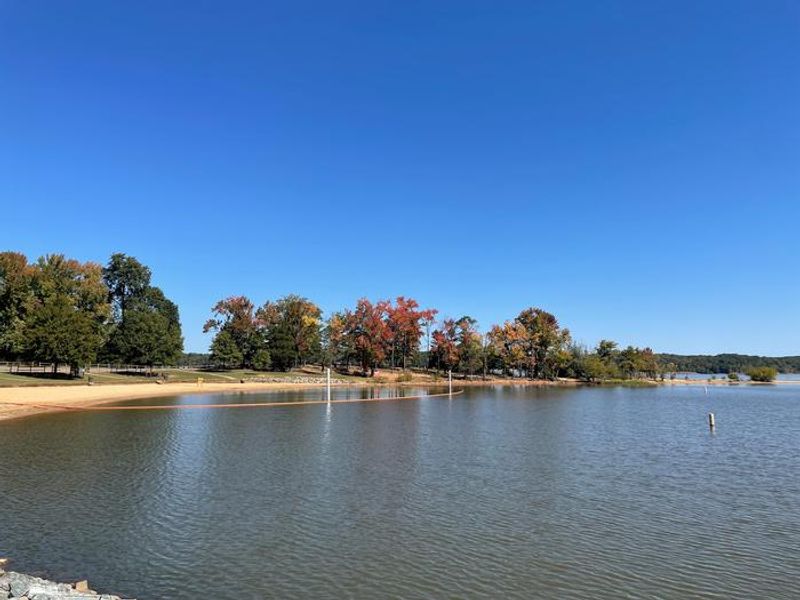 This is the designated swimming area in Buffalo Park. There is a nice sandy beach area for you to relax on. There is also a life jacket loaner station where you can borrow and return many different sized life jackets. 