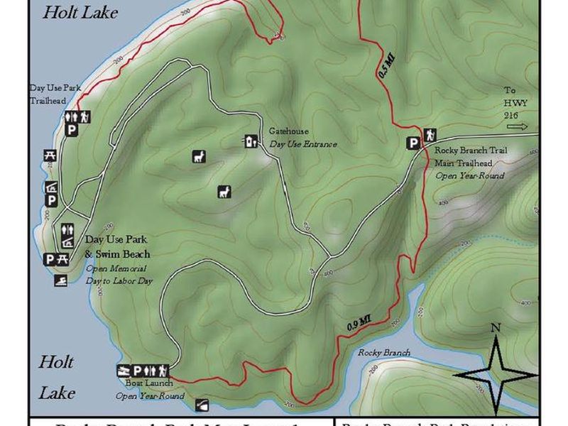 Rocky Branch Day Use Park Map