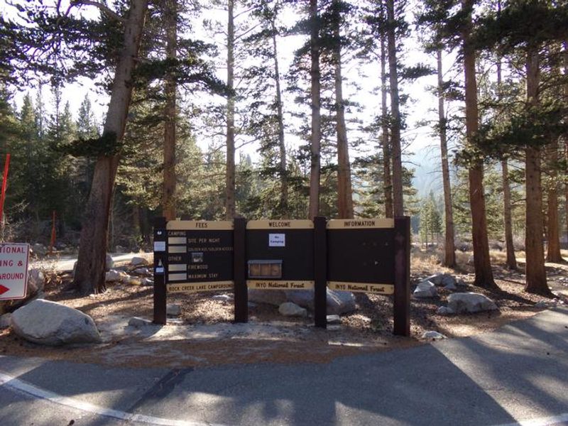 Rock Creek Lake Entrance Sign