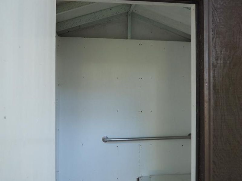 Interior of outhouse at Steamer Bay Cabin