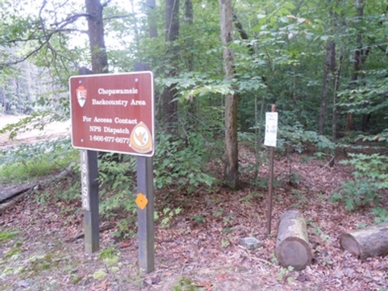 This is the entrance to Chopawamsic Backcountry Area