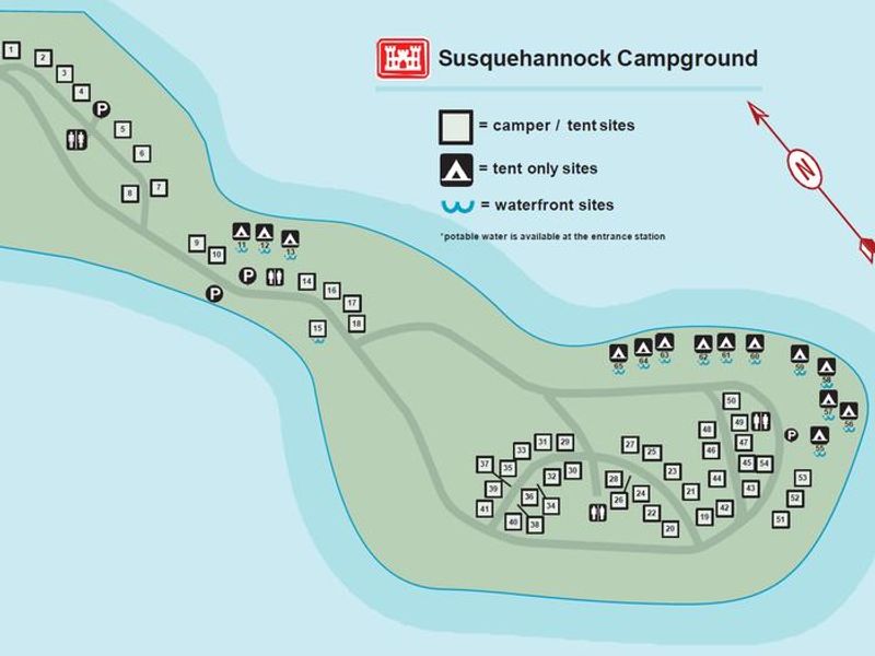 Susquehannock campground map