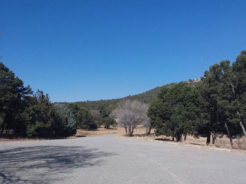 Cedro Peak Campground mountain view