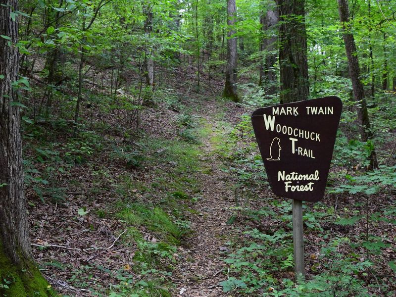 Woodchuck trailhead near float camp parking lot