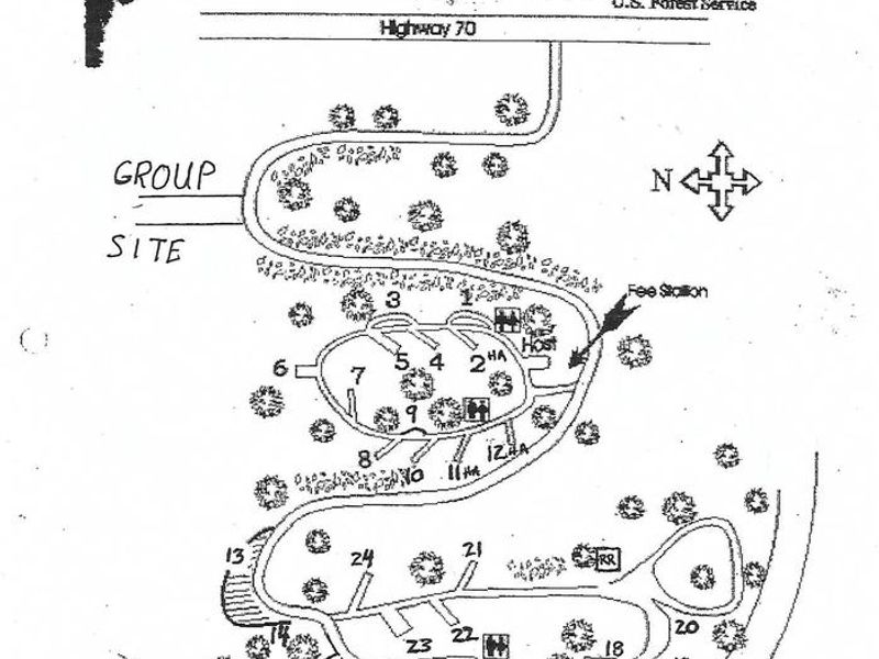 Map of Spanish Creek