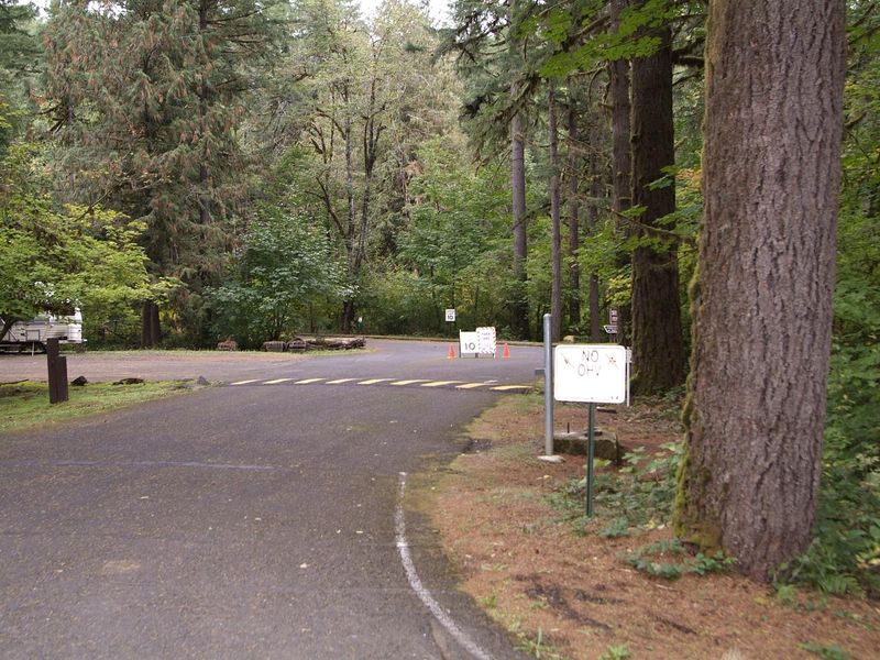 Entrance to Shotgun Creek Recreation Site. 