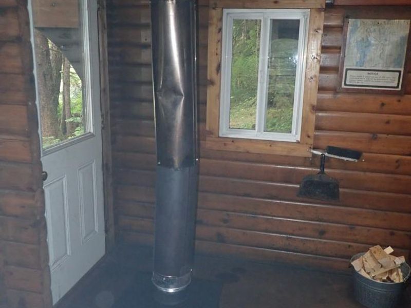 Entrance Area - oil stove has been replaced with wood stove