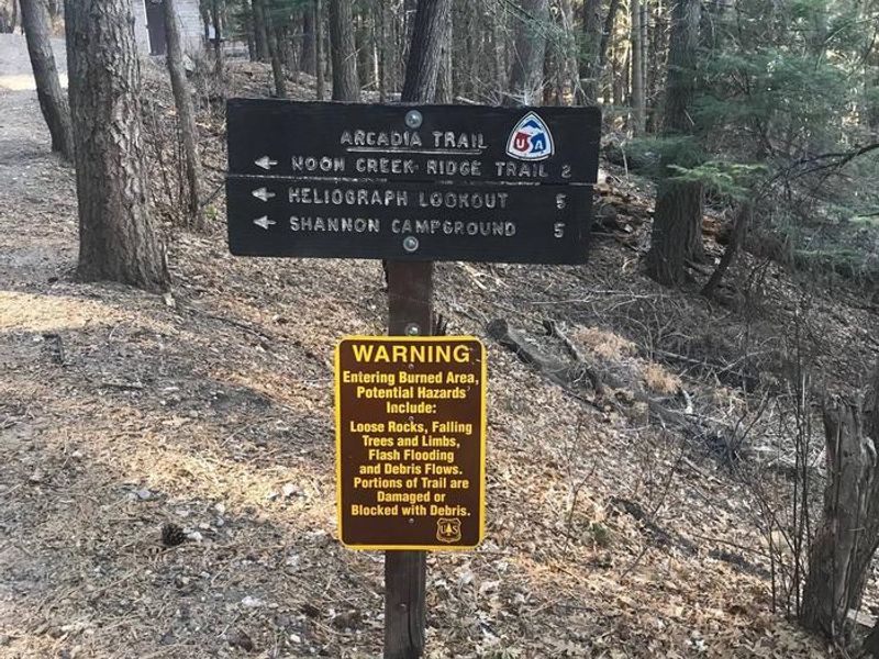 Arcadia Trail #328 Upper Arcadia Trailhead