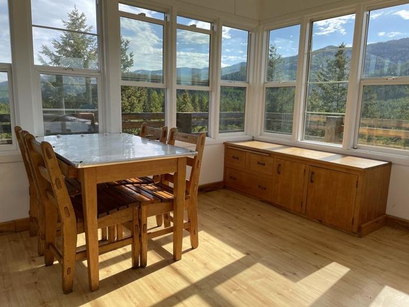 Lookout Interior, View of Mission Mountains 