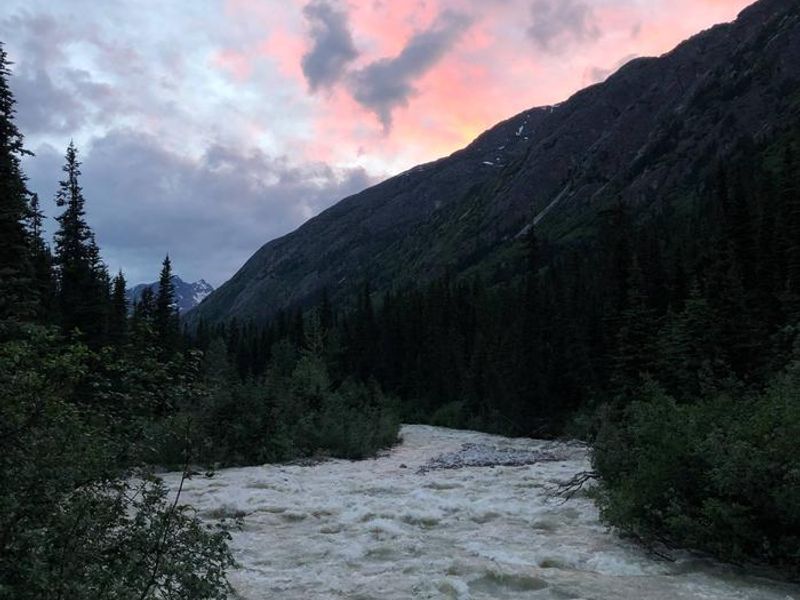 view of river from front of cabin