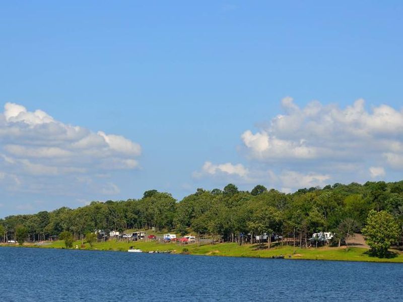 Bellah Mine Park Lake view