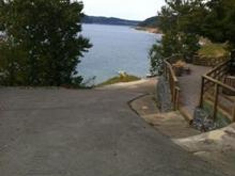 View from parking lot at Fall Cree