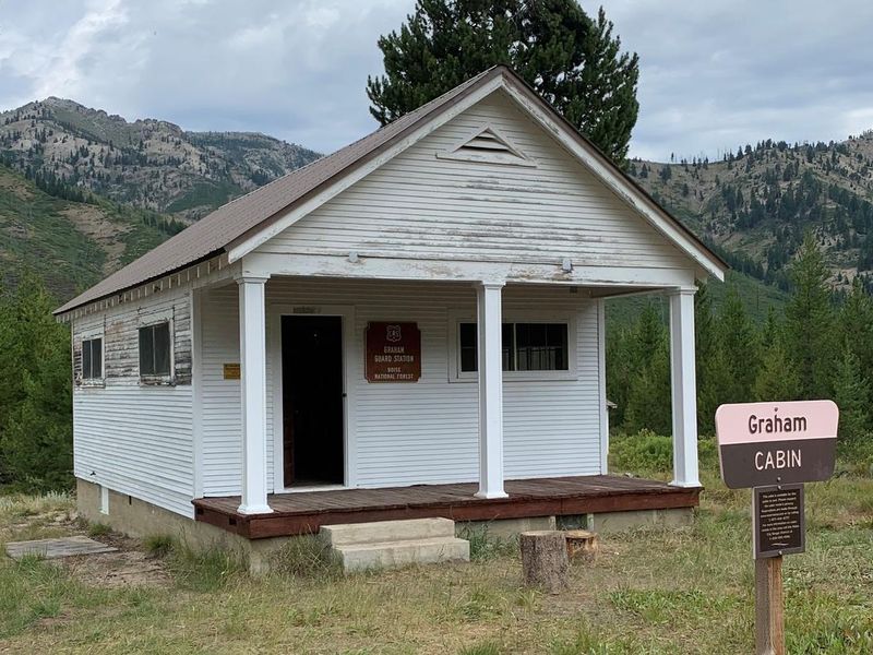 Front of Graham Cabin