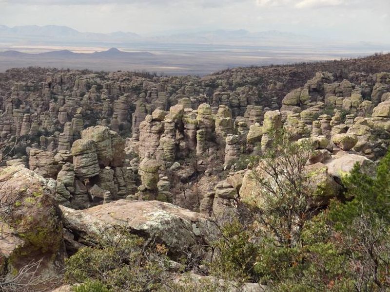 Light fog over the pinnacles