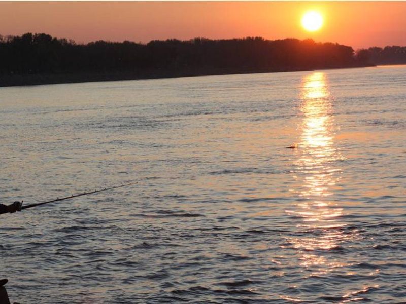 Bank fishing at Nebraska Tailwaters