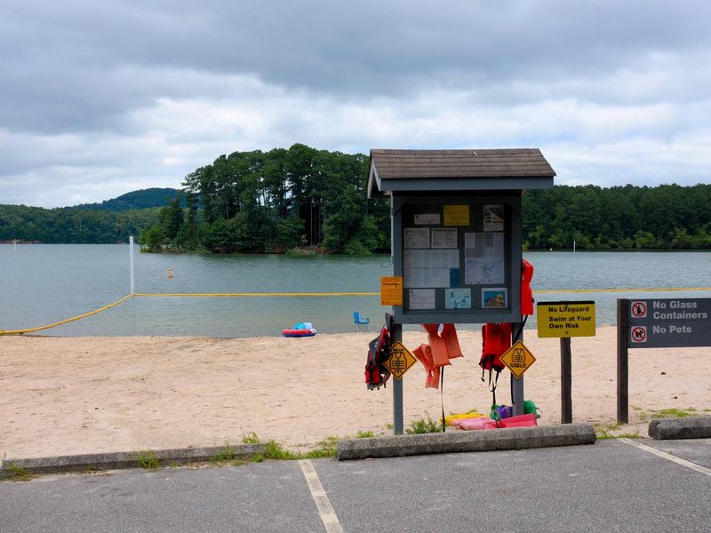 McKinney Campground beach.