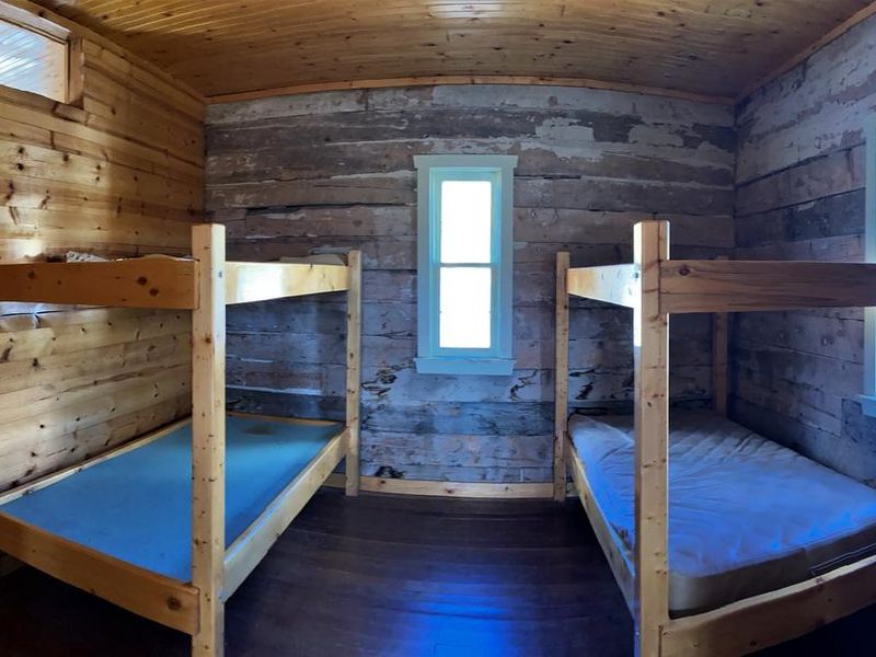 Seely Creek Guard Station Interior bedroom and bunkbeds