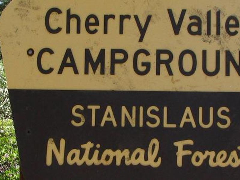 Cherry Valley Campground Entrance Sign