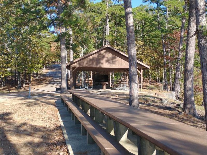 View of additional picnic tables 