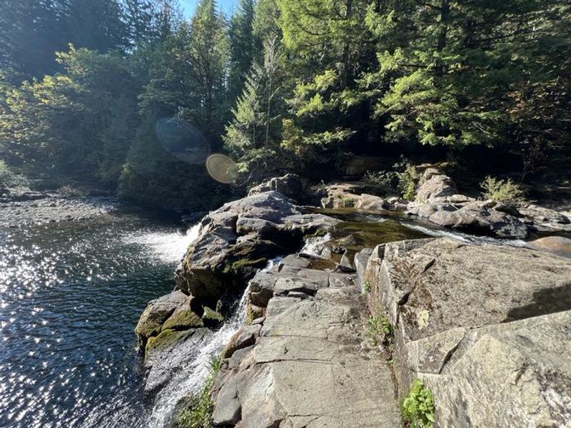 View from the top of Sunset Falls