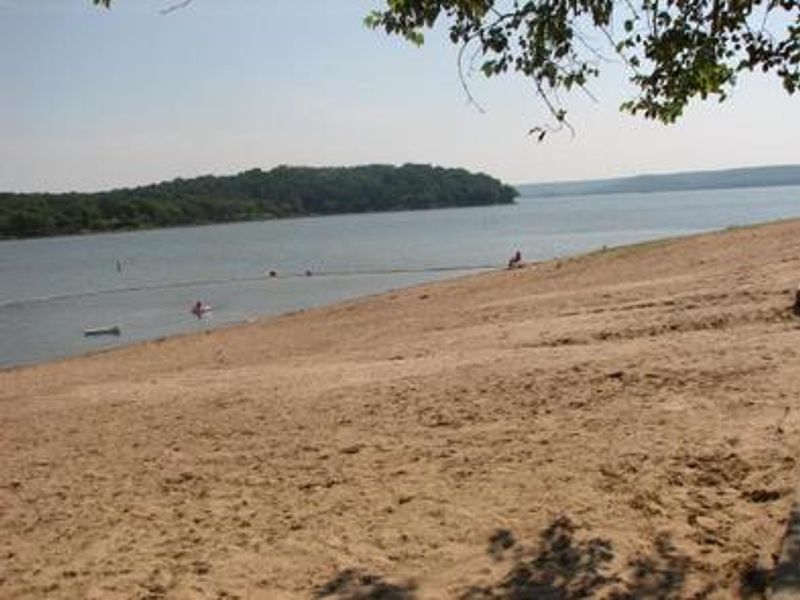 Rocky Point is one of few campgrounds that offer a sandy beach within the park.