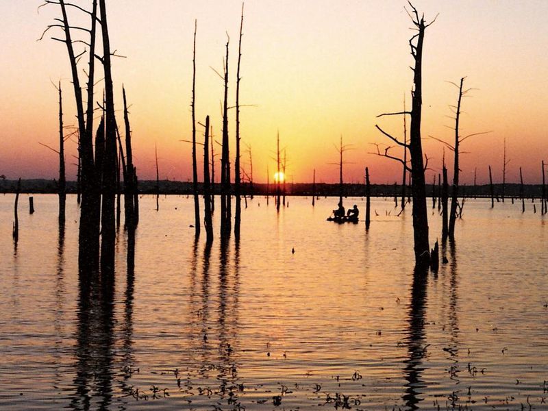 Sunset on Sardis Lake