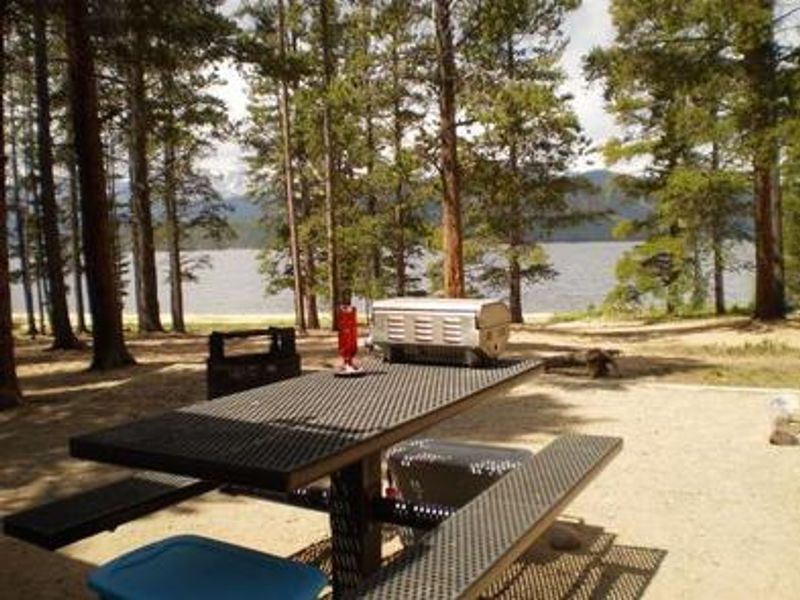 Baby Doe site picnic table