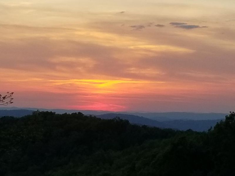 Sunset at the Saddle Overlook Near Rocky Knob Campground
