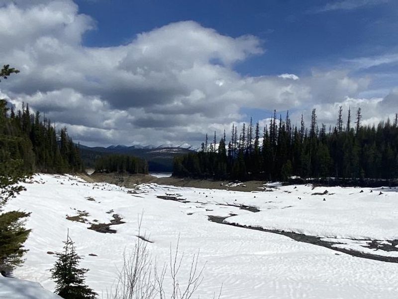 The view looking west from Lost Johnny campground