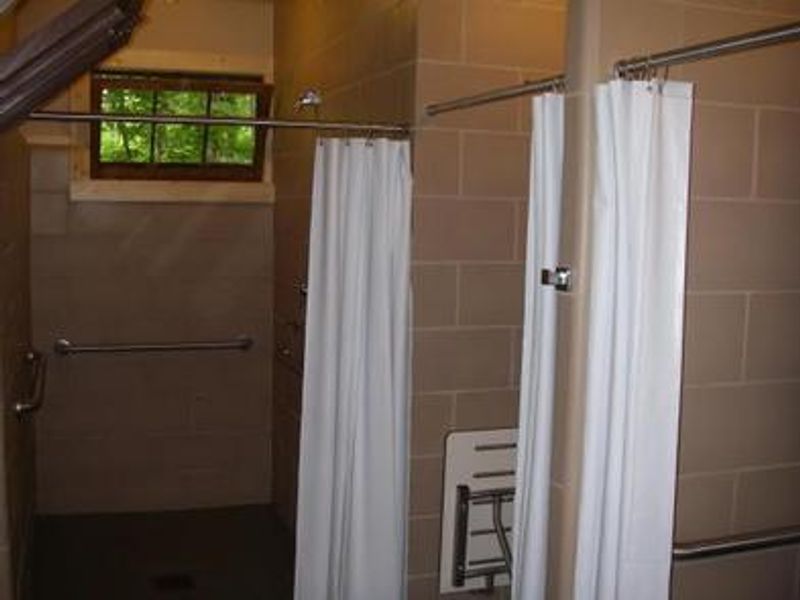 Interior of Men's Shower House