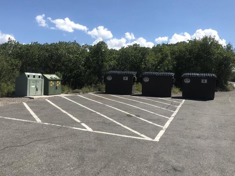 Recycling and trash disposal options available in South Rim Campground