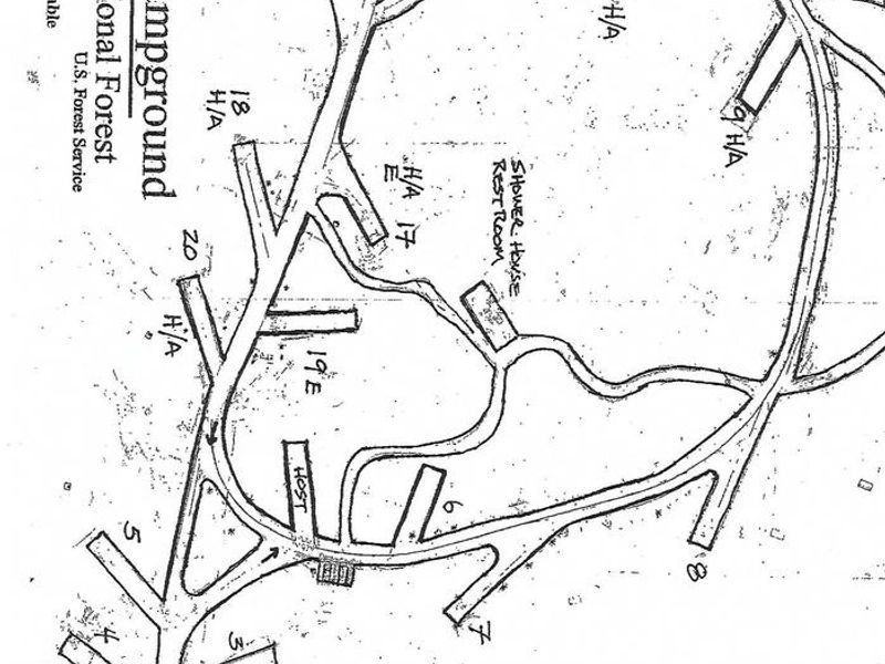 Map of Hallsted Campground