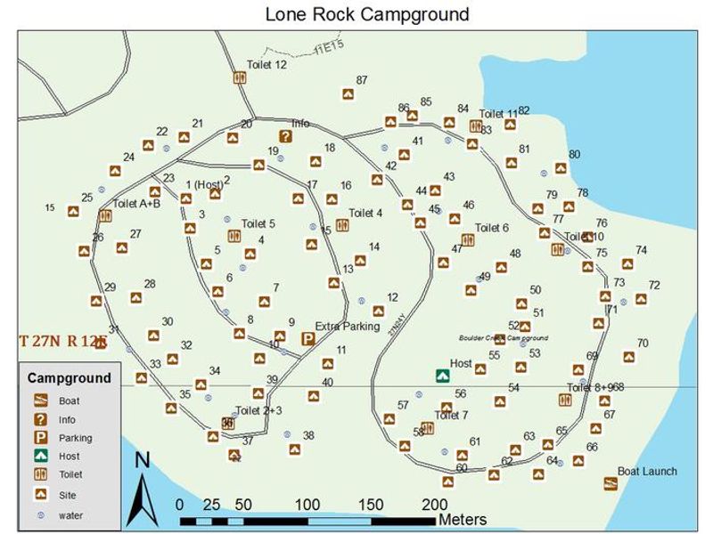 Lone Rock Map