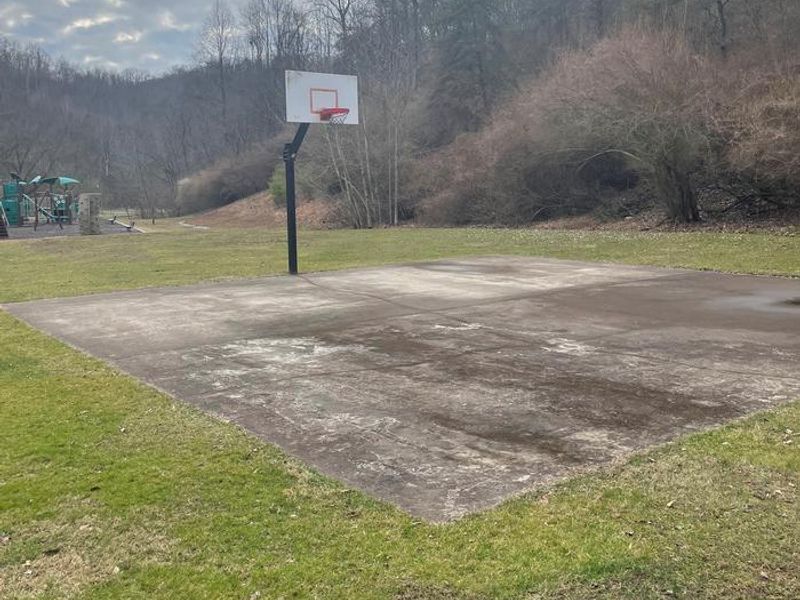 Basketball Court located in the upper end of Riffle Run Campground