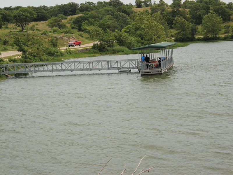 The fishing dock at Veteran's Lake