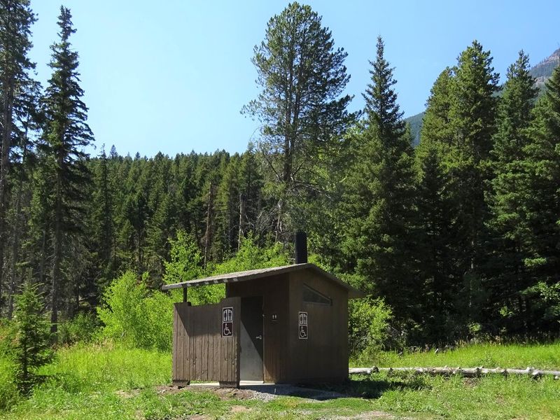 Concrete toilet at Fourmile Cabin
