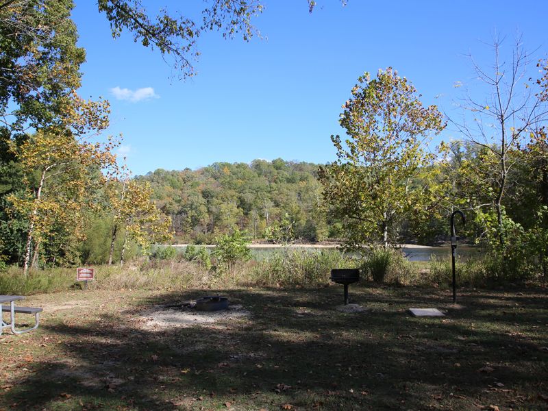 Campsites closer to the river offer amazing views of the water.