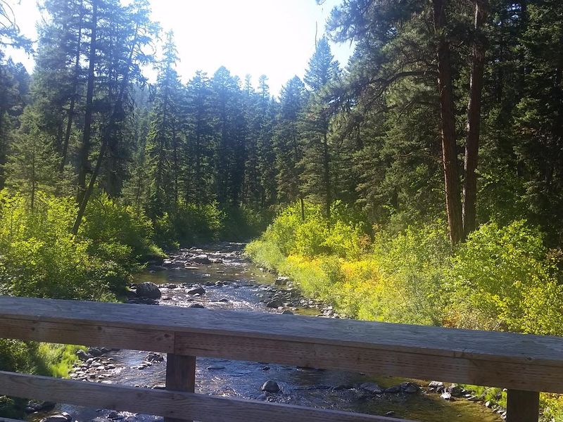 Bridge over creek heading to North Shore