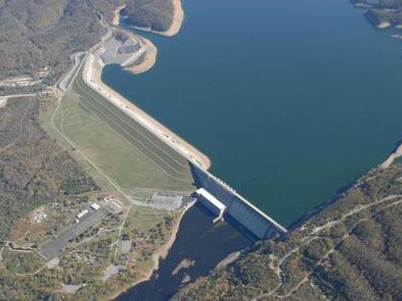 Aerial of Wolf Creek Dam