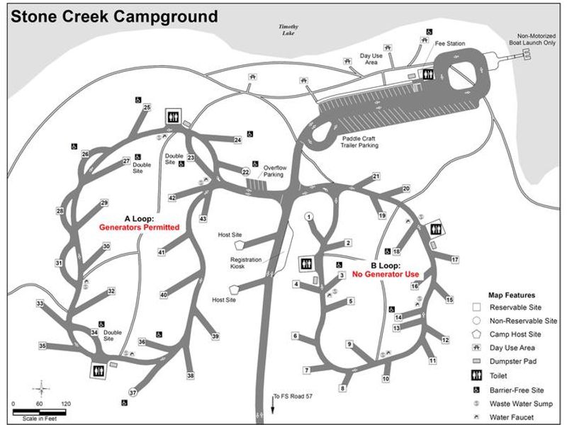 Stone Creek Campground Map