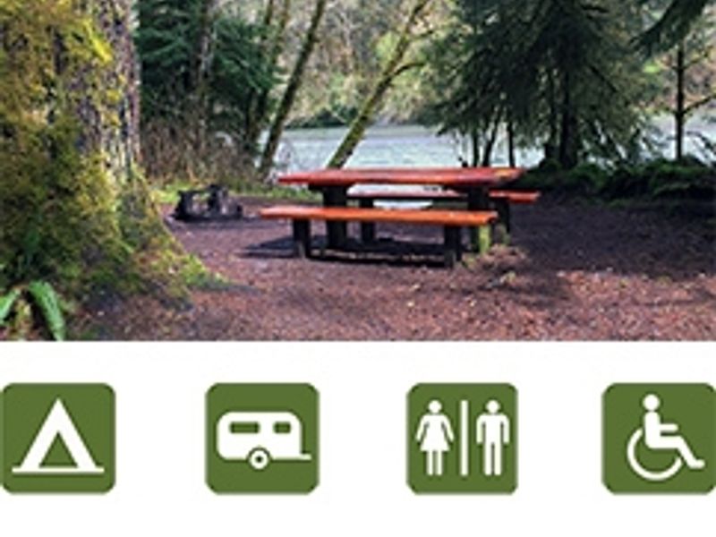 Campsite in Graves Creek Campground.