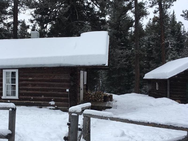 East Fork Cabin in the winter