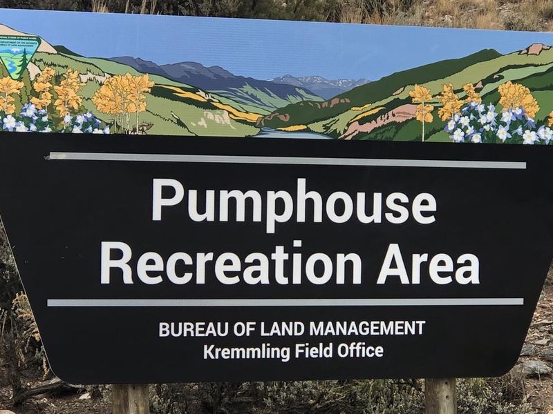 Pumphouse Recreation Area Entry Sign