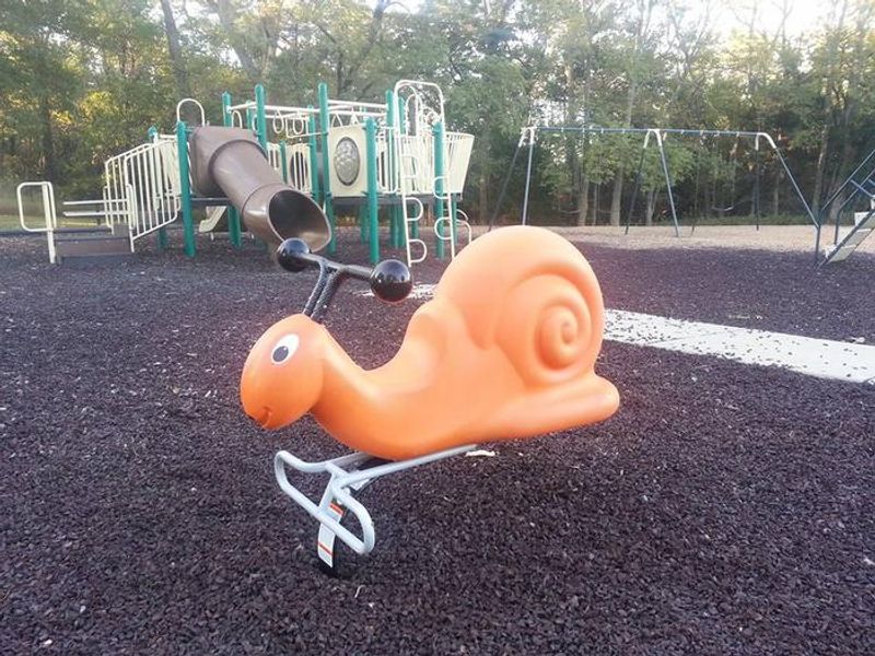 The Overlook Park playground is located near the entrance of Overlook Park between Shelters 1 & 2.
