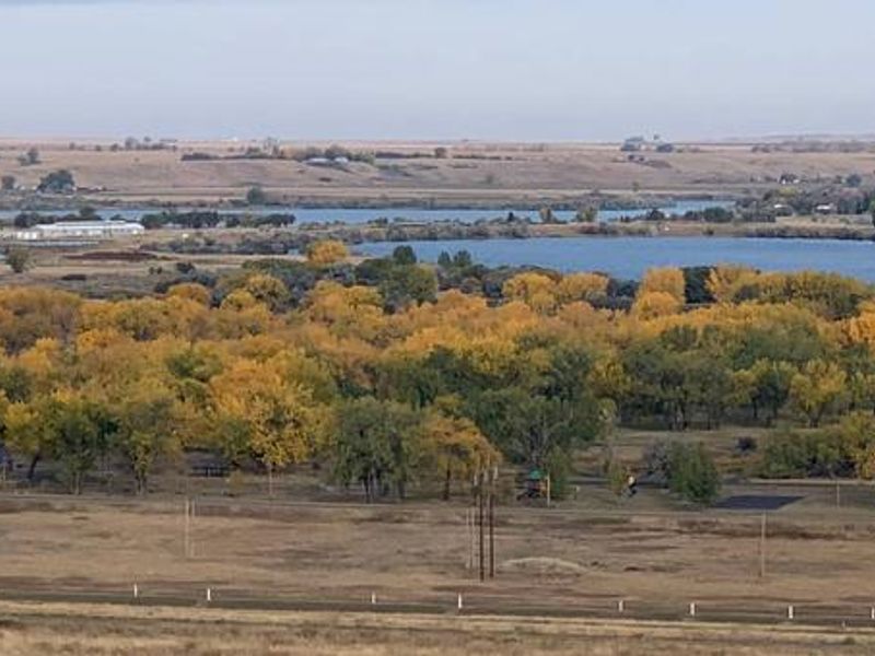The Downstream Campground viewed from the dam.