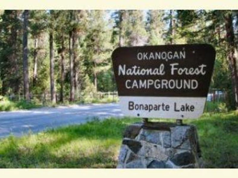 Bonaparte Lake Campground Sign