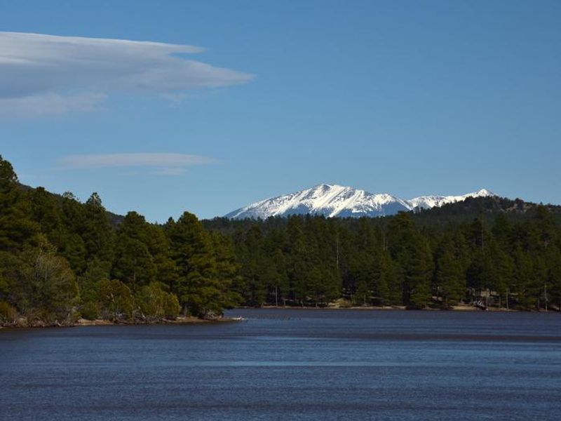 Kaibab Lake with Beautiful Mountain Views