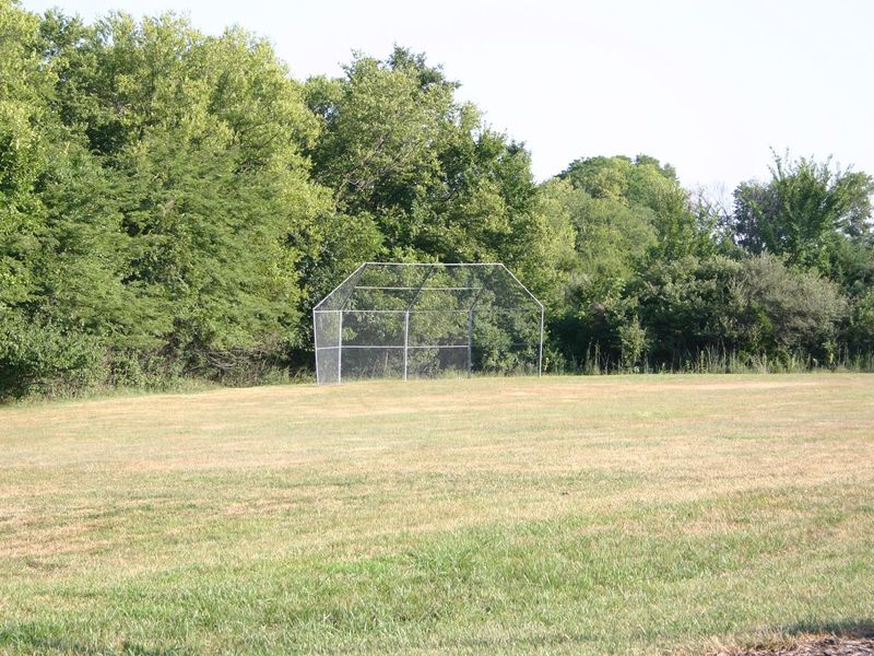 A softball field is located at the south end of the camping area
